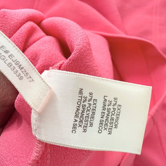 Eliza J Pink Short-Sleeve Sheath Dress Size 8 Polyester/Spandex Back Zipper - Picture 5 of 6